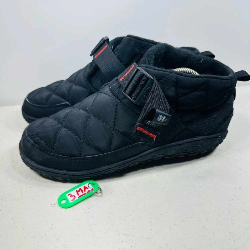 Chaco Ramble Puff Shoes Mens Size 10 Black Outdoor Slipper Comfort Ankle Boots